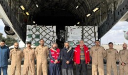 载有救援物资的卡塔尔飞机首次抵达大马士革机场