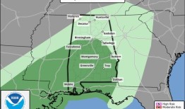 寒冷席卷亚拉巴马州;但可能会有几场风暴
